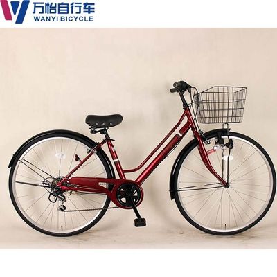 27 Inch Adult Urban City Bicycles Six Speed Shimano Frame Steel Road Bike