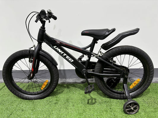 Children Big Fat 4 Wheel Yellow Sporty Kids Bike With Training Wheel