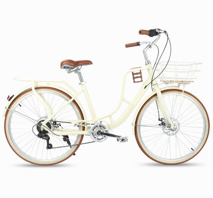 Customized Logo City Commuter Bikes featuring SHIMANO Outer Six Speed Transmission and Disc Brakes