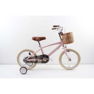 14/16/18/20 Inch Hard Carbon Steel Single Speed Childrens Bike With Training Wheels