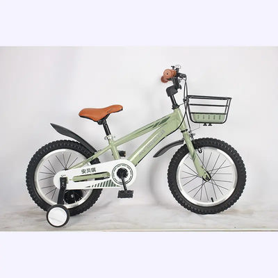 Single Speed Aluminum Alloy 16 Inch Pedal Bike With Training Wheels