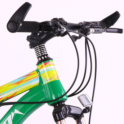 Geared MTB Bike With Shimano Tourney Derailleurs And Carbon Steel Frame