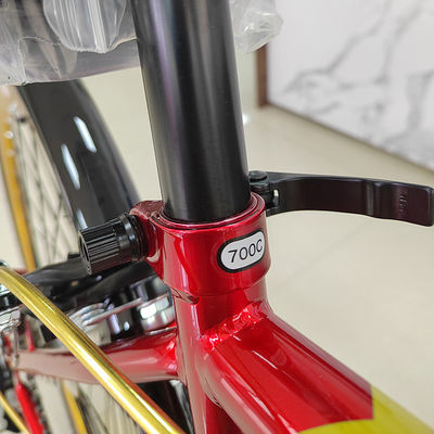 High Carbon Steel Road Racing Bicycle 700c With Air Tyre 6 Speed