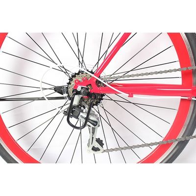 Aluminum Alloy Rim 700C Road Bike Seven Gears Speed Bicycle Green/Blue/Red Color