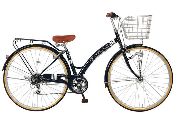 Alu Alloy Women'S 26 Inch Cruiser Bike With Basket And Gears