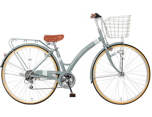 Alu Alloy Women'S 26 Inch Cruiser Bike With Basket And Gears