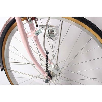 Flat Handlebar 6 Speed Classic Carbon City Bikes For 160-180cm Riders