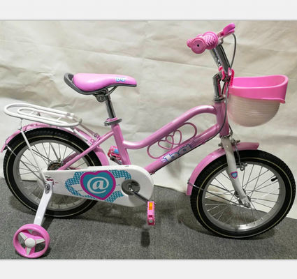 Heart Shape Pedal Childrens Training Wheel Bikes 16 Inch Balance Bike Pink