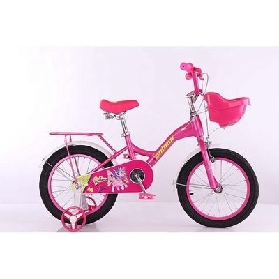 NO Foldable Childrens Training Wheel Bikes Purple 16 Inch Kids Bike OEM