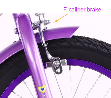 NO Foldable Childrens Training Wheel Bikes Purple 16 Inch Kids Bike OEM