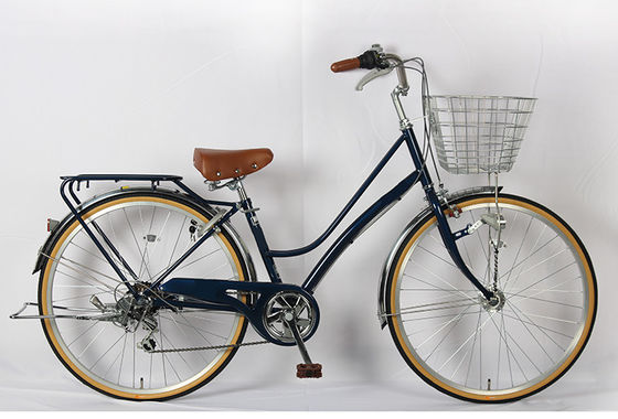 OEM Lady Classic Retro Carbon City Bikes Womens Vintage Bike With Basket