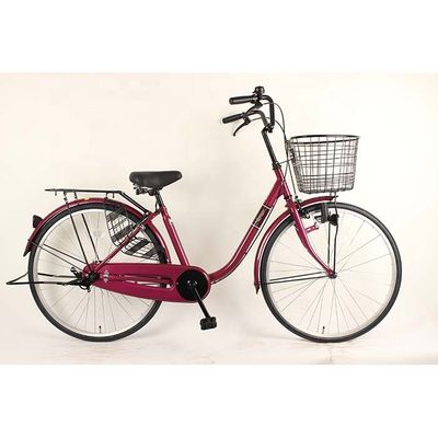 Adult Female Single Speed Carbon City Bikes 26 Inch Ladies Bicycle OEM ODM