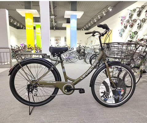 Six Speed Carbon City Bikes 26 In Bike Women With Adjustable Seat