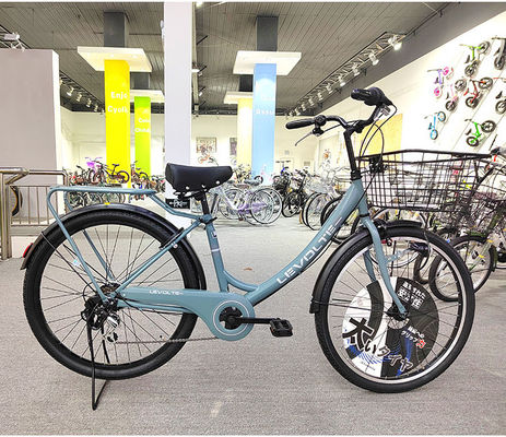 Six Speed Carbon City Bikes 26 In Bike Women With Adjustable Seat