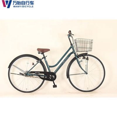 High Carbon Steel Women'S Retro Cruiser Bike 27 Inch Six Speed