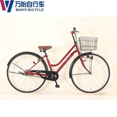 High Carbon Steel Women'S Retro Cruiser Bike 27 Inch Six Speed