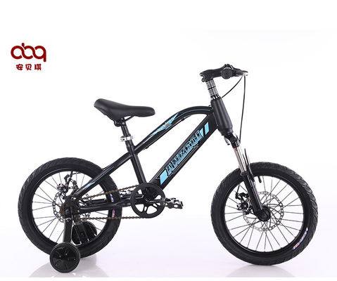 Blue 4 Wheel Lightweight Childrens Bikes 20 Inch OEM ODM