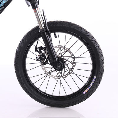 Blue 4 Wheel Lightweight Childrens Bikes 20 Inch OEM ODM