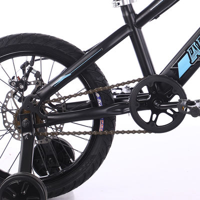 Blue 4 Wheel Lightweight Childrens Bikes 20 Inch OEM ODM