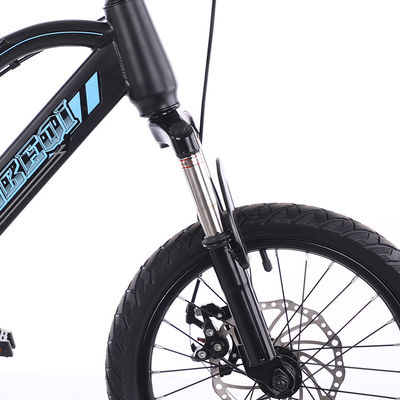 Blue 4 Wheel Lightweight Childrens Bikes 20 Inch OEM ODM
