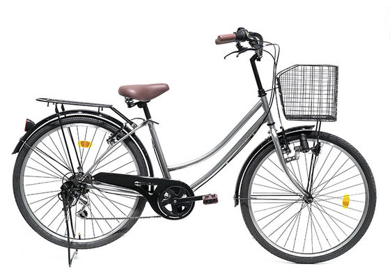 Customized 26 Inch Urban City Bicycles Shimano Bike Womens Ergonomically Designed