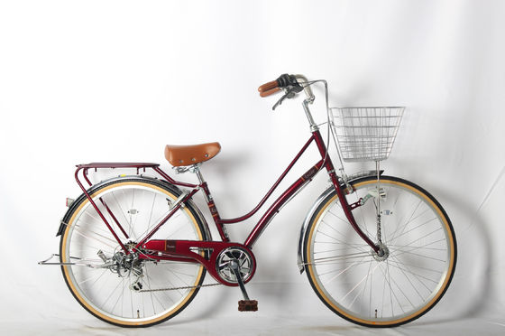 OEM City Commuter Bikes 26 Inch Lady Bike 6 Speed With Caliper Brake