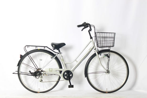 26 Inch 6 Speed Urban City Bicycles Womens Vintage Bike Customized Color