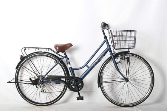 26 Inch 6 Speed Urban City Bicycles Womens Vintage Bike Customized Color