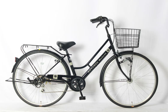 26 Inch 6 Speed Urban City Bicycles Womens Vintage Bike Customized Color