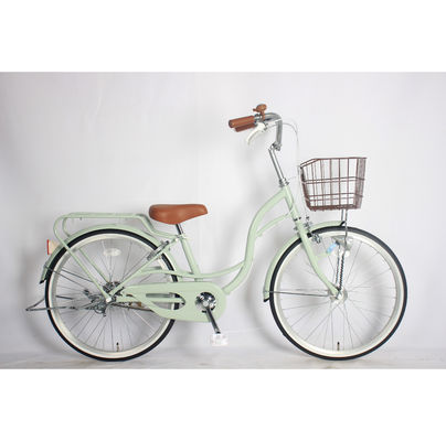 Single Speed City Commuter Bikes 24 Inch Steel Bike For Women