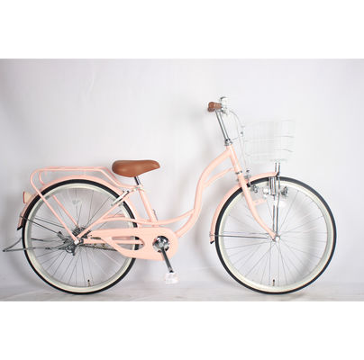 Single Speed City Commuter Bikes 24 Inch Steel Bike For Women