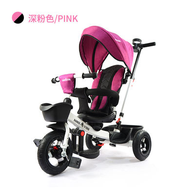Coaster Brake Red Kids Tri-Wheeler Cycles For In-Demand Market Baby Carriage