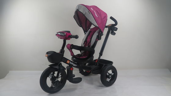 Stroller Octagonal Tube 4-In-1 Aluminum Alloy Explosion-Proof Wheels Front 10 Rear 8 With Music Head