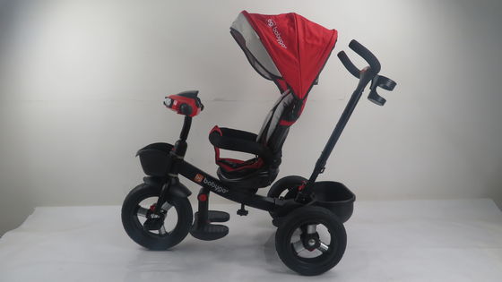 Stroller Octagonal Tube 4-In-1 Aluminum Alloy Explosion-Proof Wheels Front 10 Rear 8 With Music Head