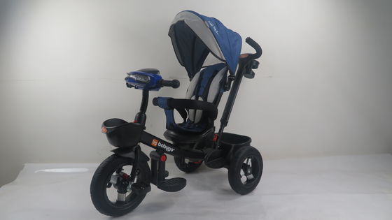 Stroller Octagonal Tube 4-In-1 Aluminum Alloy Explosion-Proof Wheels Front 10 Rear 8 With Music Head