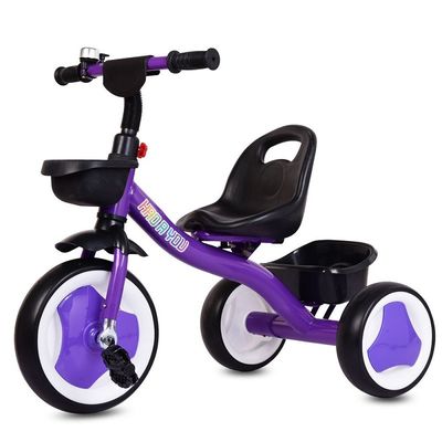 Coaster Brake 3 Wheel Child Tricycle With Plastic Seat And Magnesium Alloy Frame