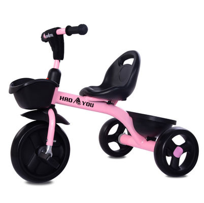 Affordable Kids 3-Wheel Red Bike With Steel Handlebars And No Suspension