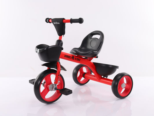 Kids Tricycles Steel Frame Single Speed Childrens Non Gear For 3-7 Years Old Boys Girls Training