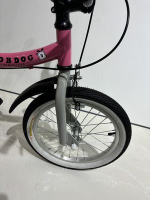 Pink 1 Speed Hard Carbon Steel Frame Childrens Training Wheel Bikes For Little Girls
