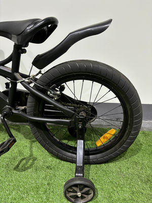 Children Big Fat 4 Wheel Yellow Sporty Kids Bike With Training Wheel