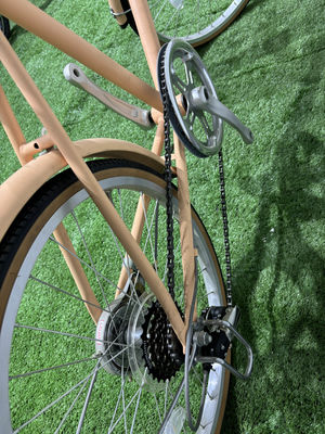 Hybrid Aluminum City Commuter Bikes With Comfortable Saddle And Slick Tires