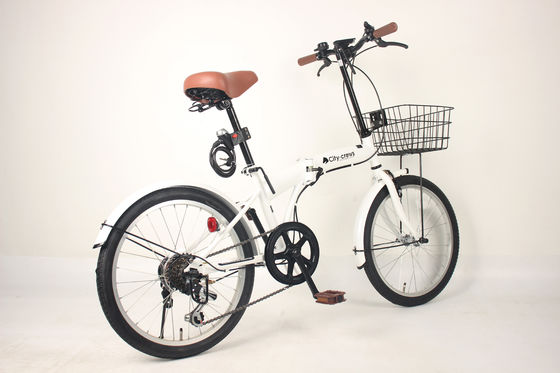 Comfortable Saddle Lightweight Folding Bicycle Adult Steel Rim For Commuting And Exercise