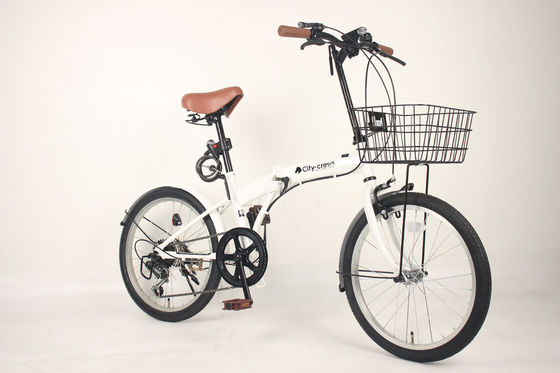 Comfortable Saddle Lightweight Folding Bicycle Adult Steel Rim For Commuting And Exercise