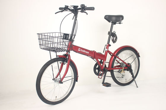 6 Gears Adult lightweight foldable bicycle With Antirust Chain