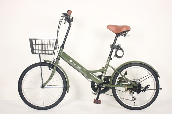 Comfortable Saddle Hard Frame Foldable Road Bike Non Rear Damper And Chain Propulsion Mode With Material