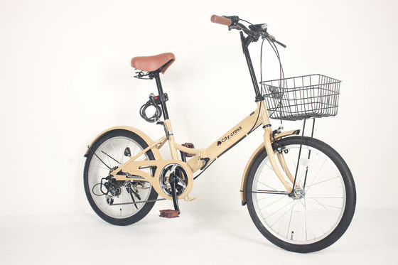 6 Speed Gears Foldable Street Bike Comfortable Saddle In Leather Material
