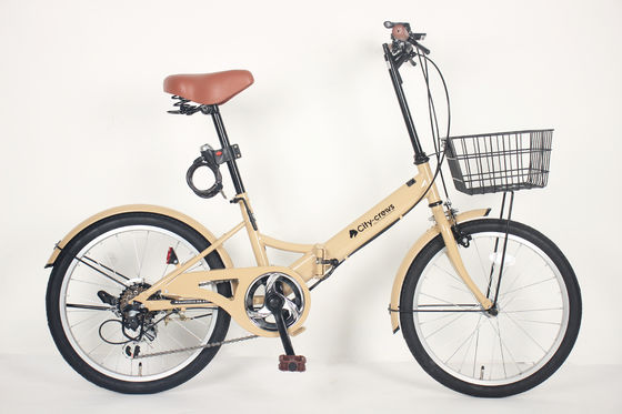 6 Speed Gears Foldable Street Bike Comfortable Saddle In Leather Material