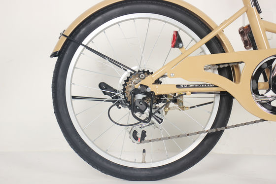 20 Inch Foldable Commuting Bicycle Convenient Versatile With 6-Speed Gears