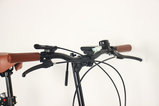 Foldable Road Bike With Comfortable Leather Saddle And 6 Speed Gears