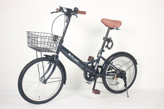 Foldable Road Bike With Comfortable Leather Saddle And 6 Speed Gears